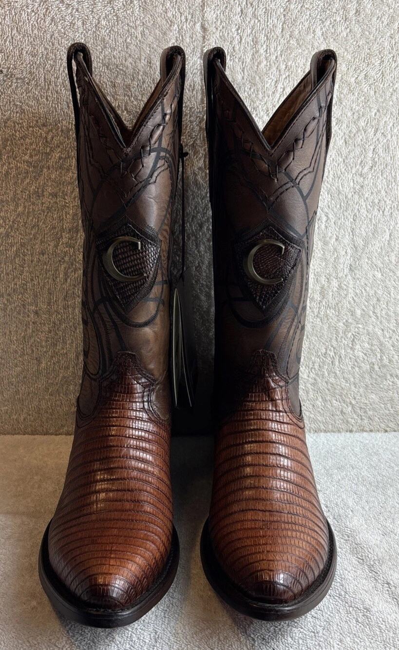 Cuadra Men Rodeo Lizard Teju Western boots made by Cuadra boots Size 7 EE 79209